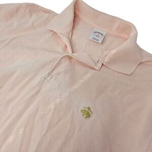 Brooks Brothers 346 Pink Short Sleeve Polo Shirt M Original Fit Embroidered Logo